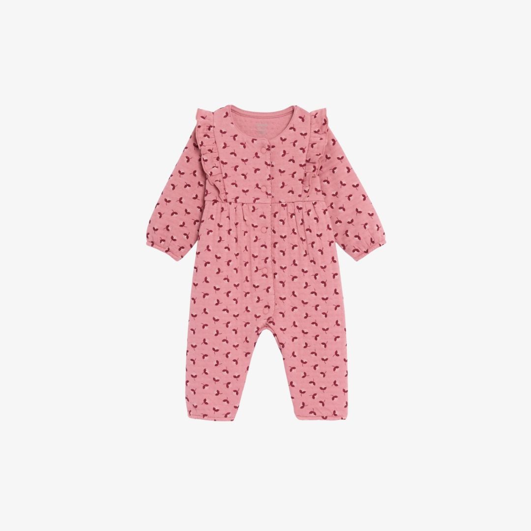 Jumpsuit hoa hồng