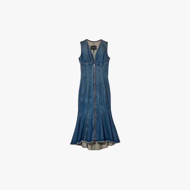 Váy Wave Denim Dress
