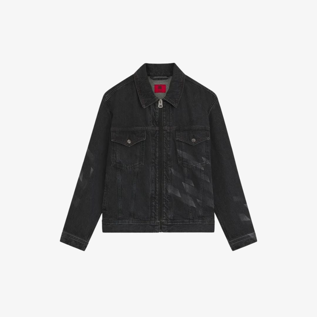 Áo khoác denim đen HUGO x RB