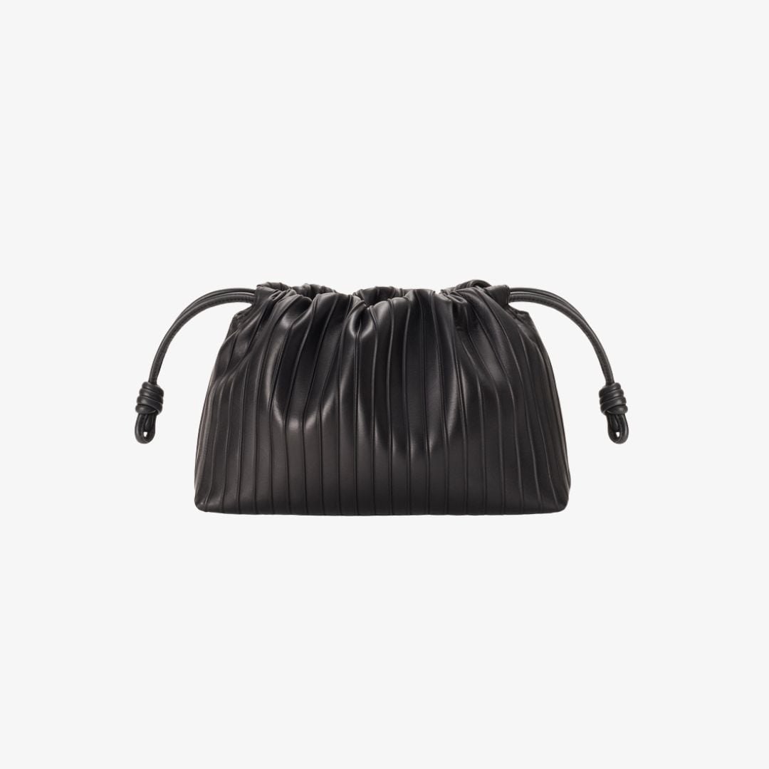 Túi Flamenco Purse xếp ly cỡ vừa