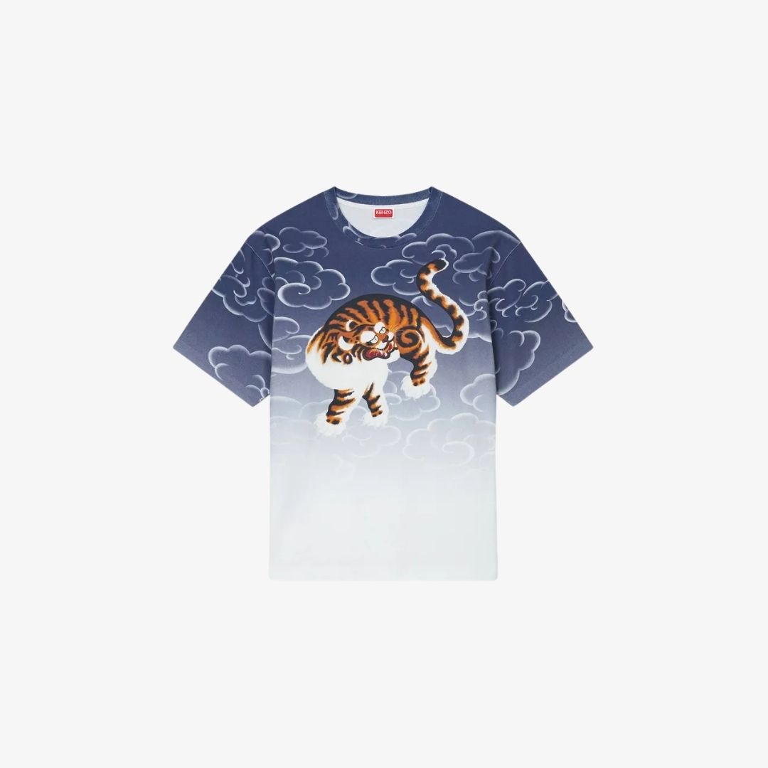 Áo Thun Unisex Oversized Kenzo Cloud Tiger