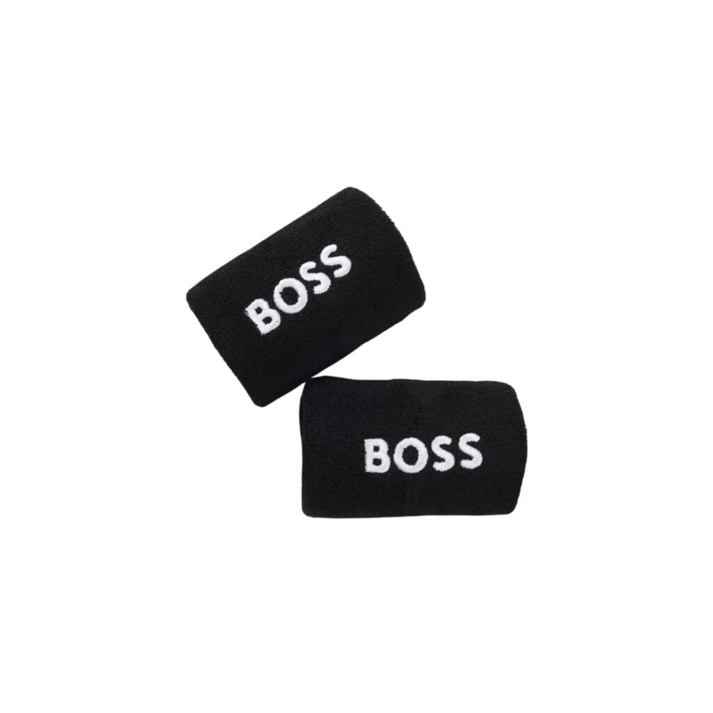 BOSS ZONE: BOSS trong từng vận động 18 Cặp dây đeo cổ tay thêu logo, làm từ chất liệu vải bông pha.