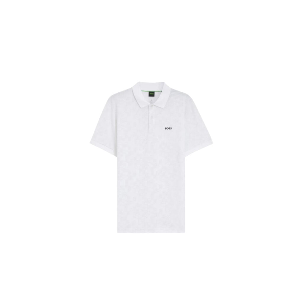 BOSS ZONE: BOSS trong từng vận động 19 Áo Polo vải Piqué cotton in họa tiết toàn thân