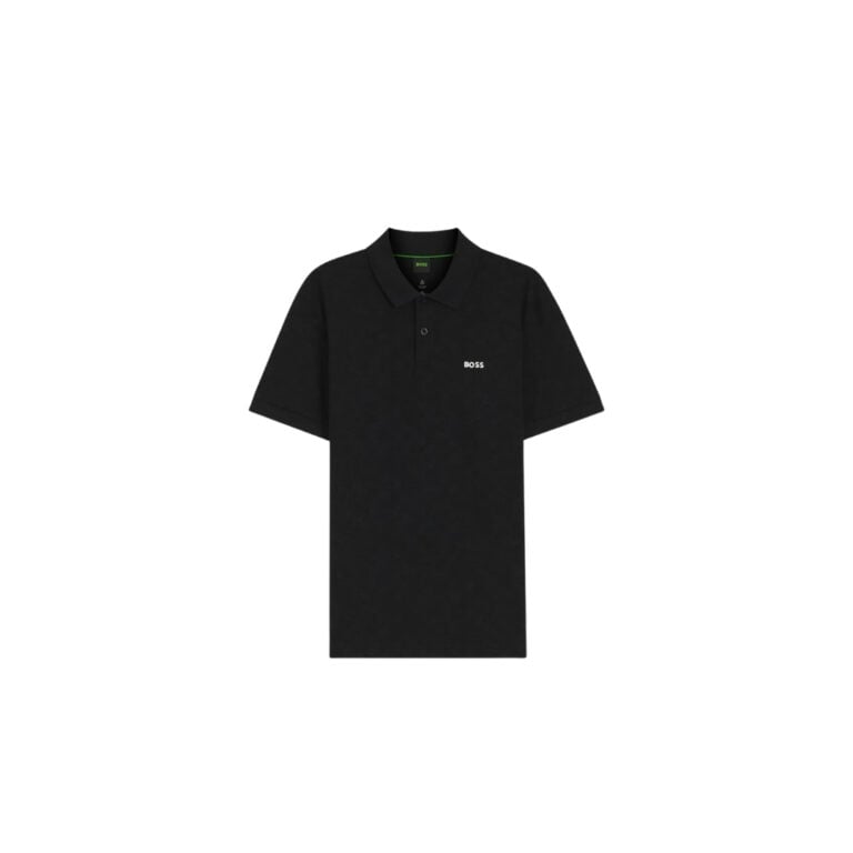 Áo Polo vải Piqué cotton in họa tiết toàn thân