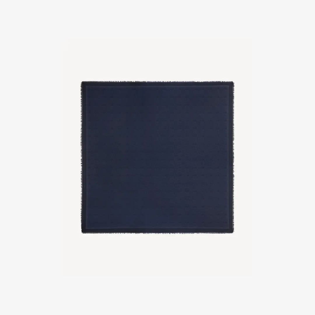 Khăn vuông lớn Jacquard pha lụa và len Kenzogram