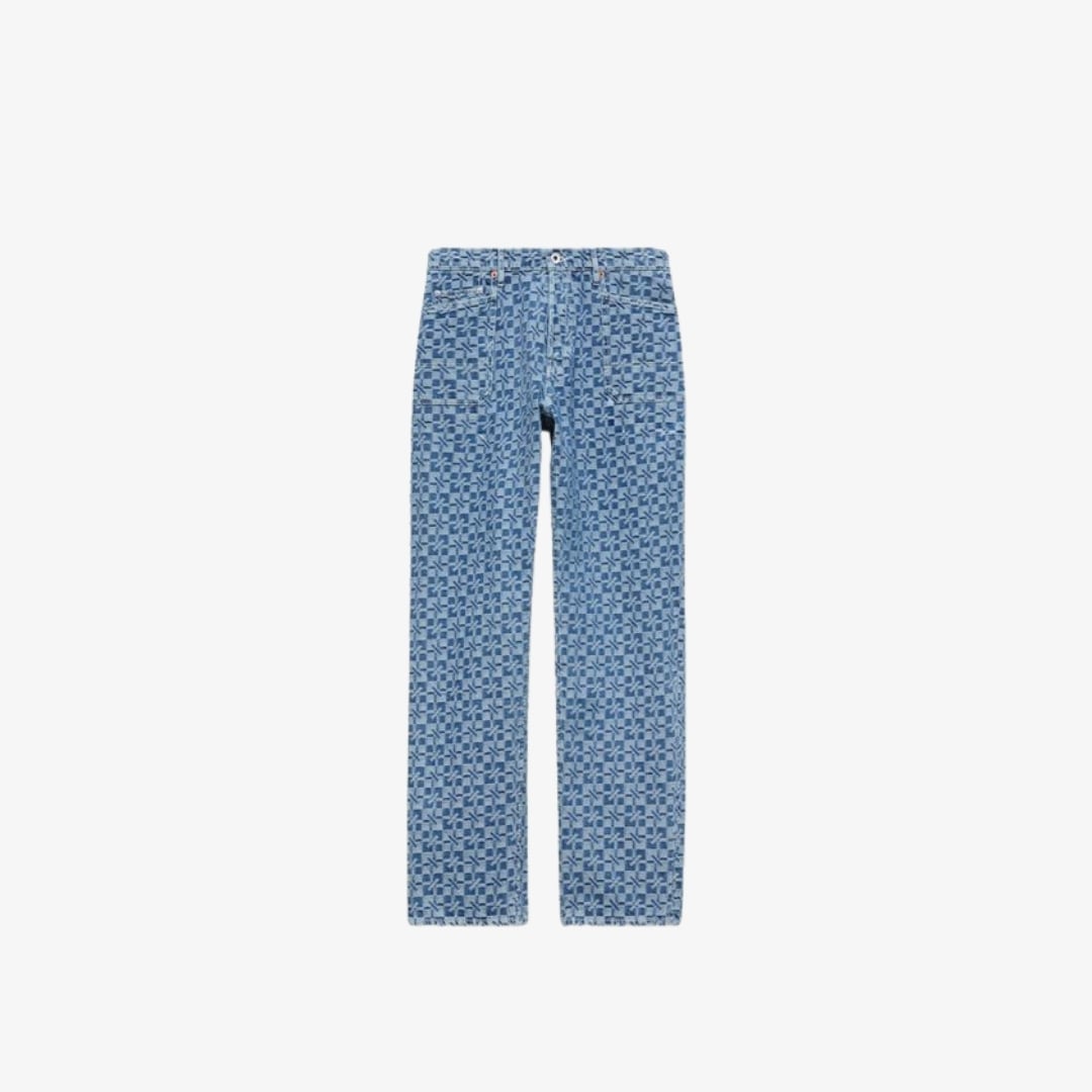 Quần jeans dáng cargo monkey hiệu Kenzogram