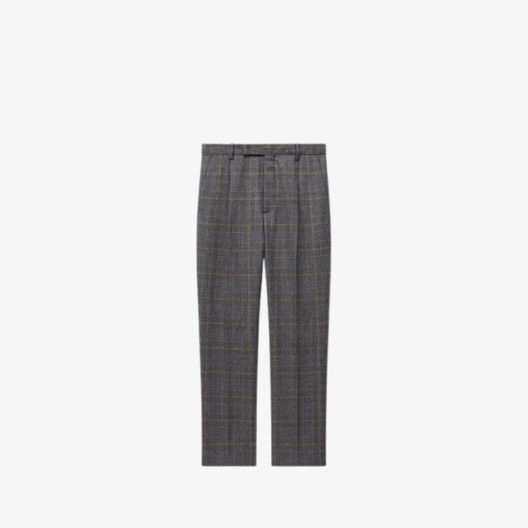 Quần tây ống côn KENZO kẻ caro bằng len