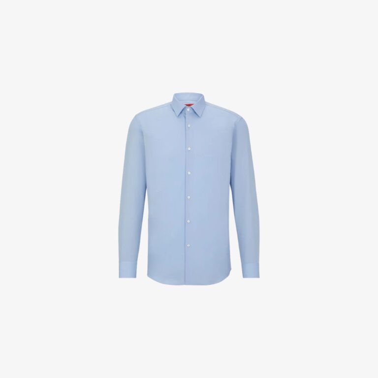 Sơ mi dáng ôm vải poplin cotton