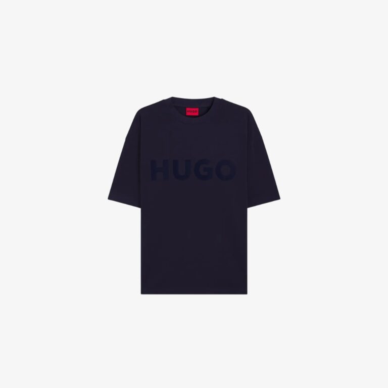 Áo thun dáng oversized vải cotton với logo phản quang