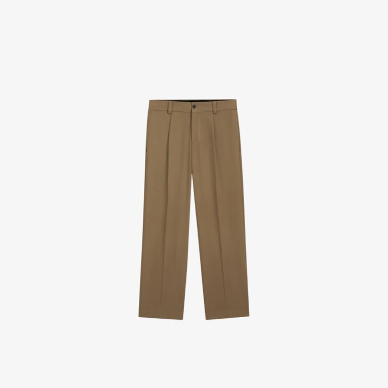 Quần dài dáng vừa vặn hiện đại vải twill co giãn