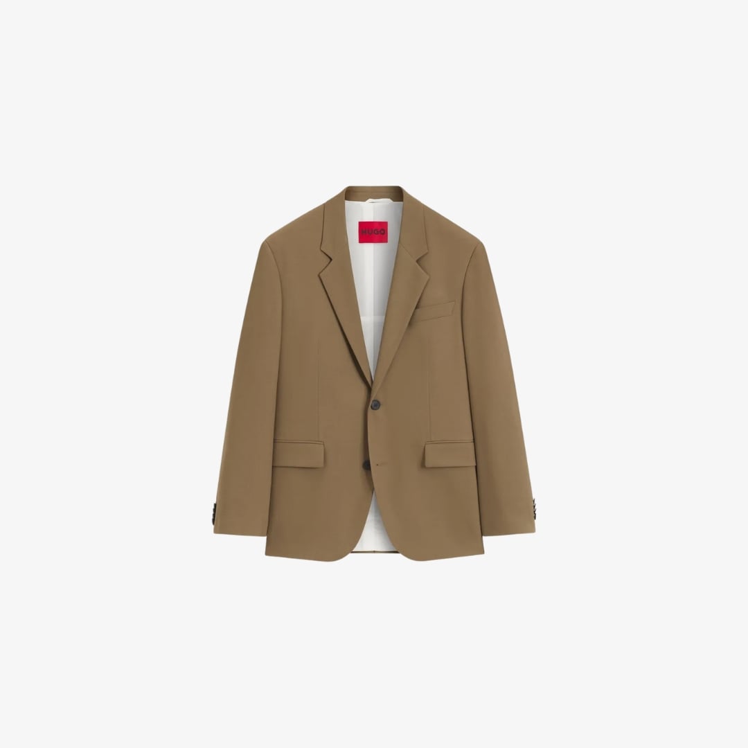 Áo blazer vải twill co giãn hiệu suất kiểu dáng hiện đại