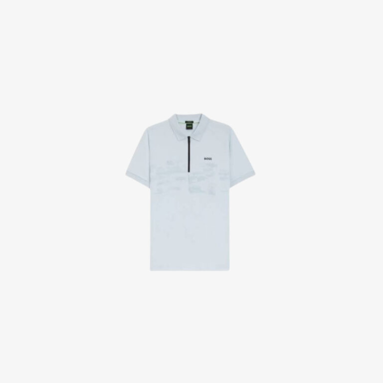Áo polo cotton pha với hoạ tiết phản quang