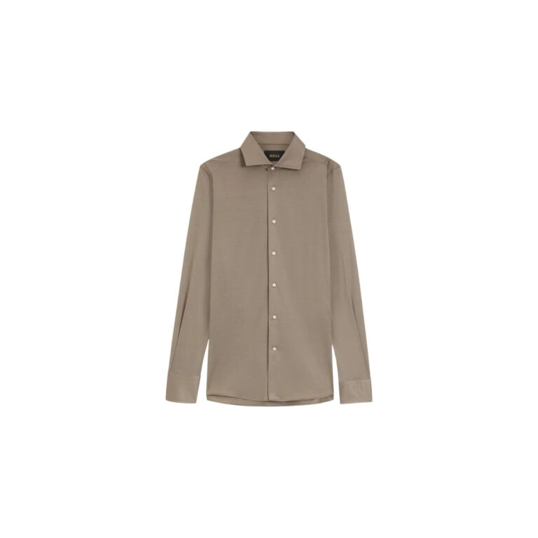 Áo sơ mi cotton jersey dáng ôm