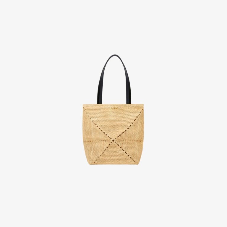 Túi tote Puzzle Fold cỡ vừa bằng raffia