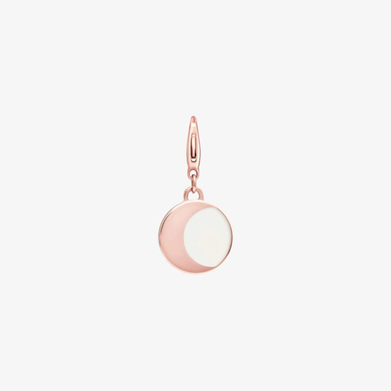 Charm Mặt trăng Luminous mạ vàng hồng
