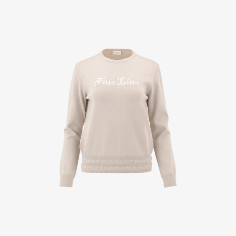 Áo len Round Neck Logo Pullover