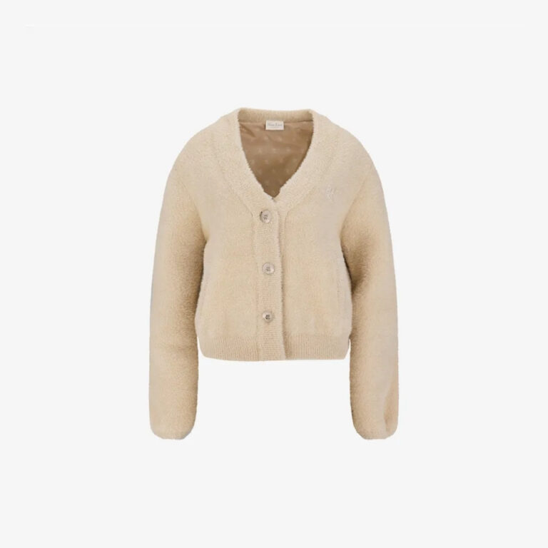 Cardigan cổ V lông xù
