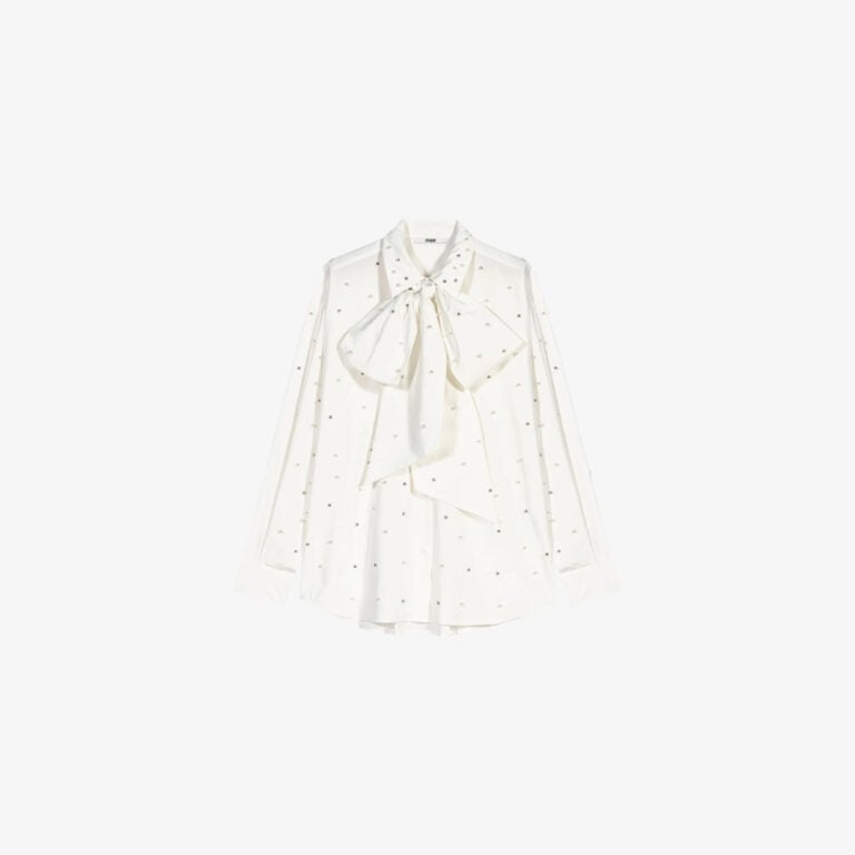 Áo sơ mi đính đá dáng oversize