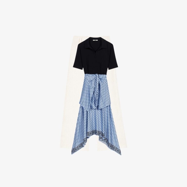 Đầm 2 trong 1 phối chân váy scarf