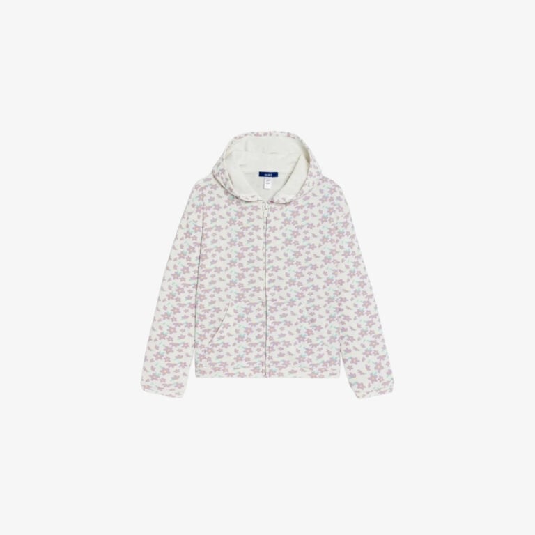 Áo hoodie nỉ họa tiết hoa