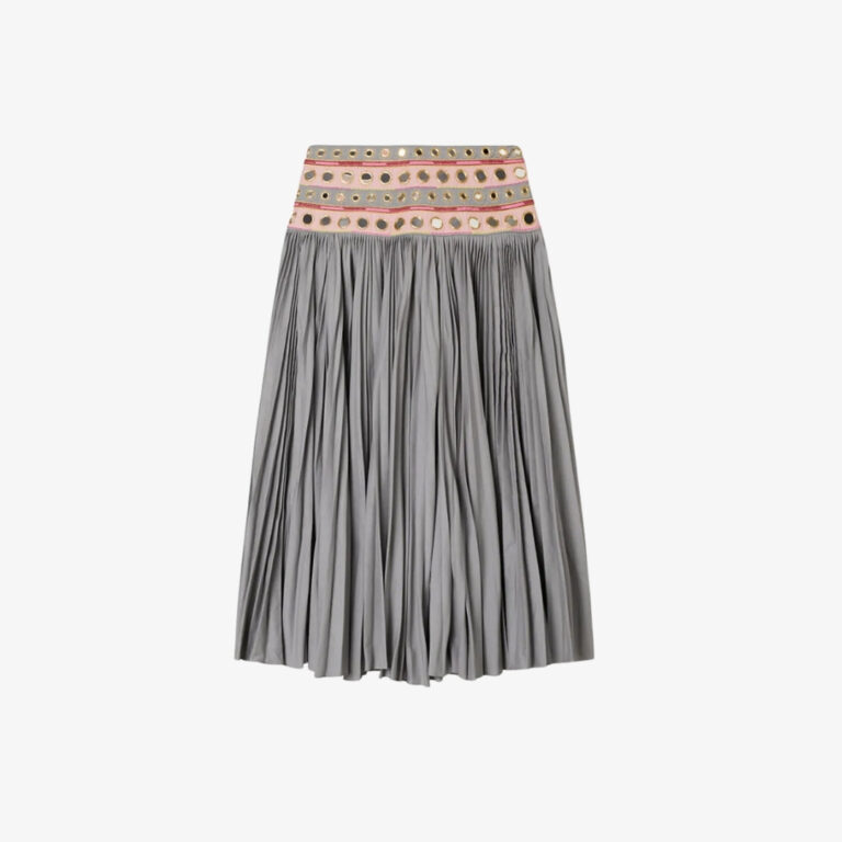 Chân Váy Cotton Đính Kim Loại