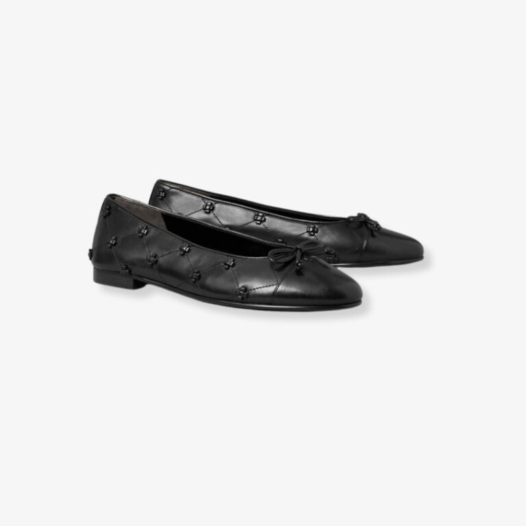 Giày ballet Bunny Knot phối mũi cap-toe