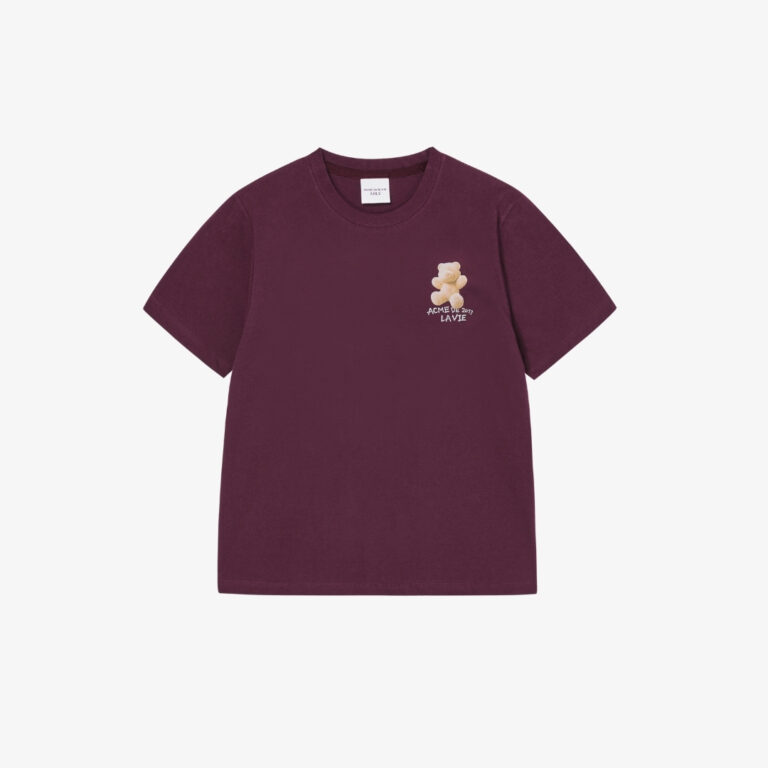 Áo Thun Woman Fuzzy Ac Bear Đỏ Bordeaux