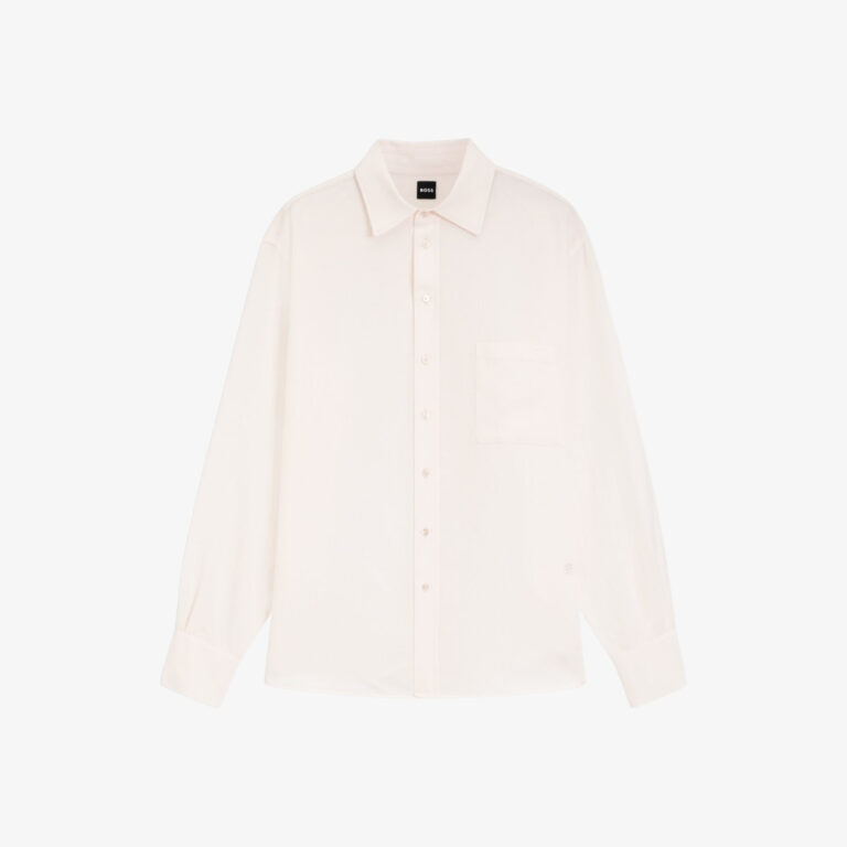 Áo Blouse Dáng Rộng Với Túi Ngực