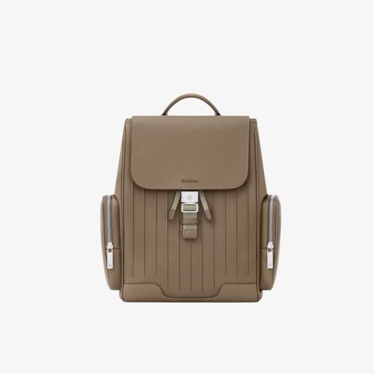 Balo Never Still Leather Flap Backpack Small Mocha
