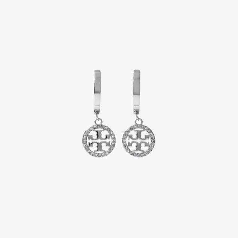 Khuyên tai Miller Pave Huggie Hoop Earring