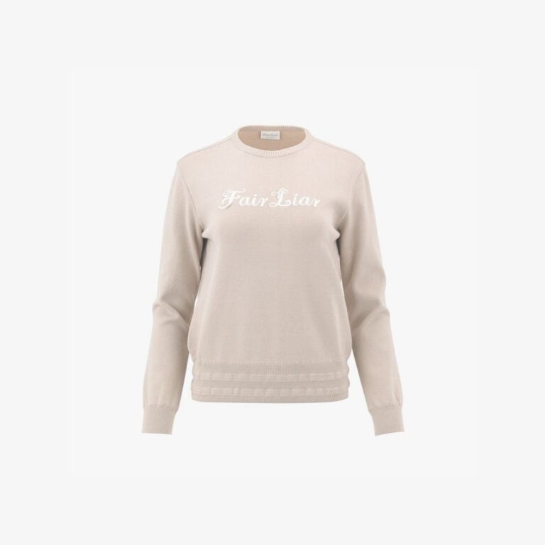 Áo Round Neck Logo Pullover Knit