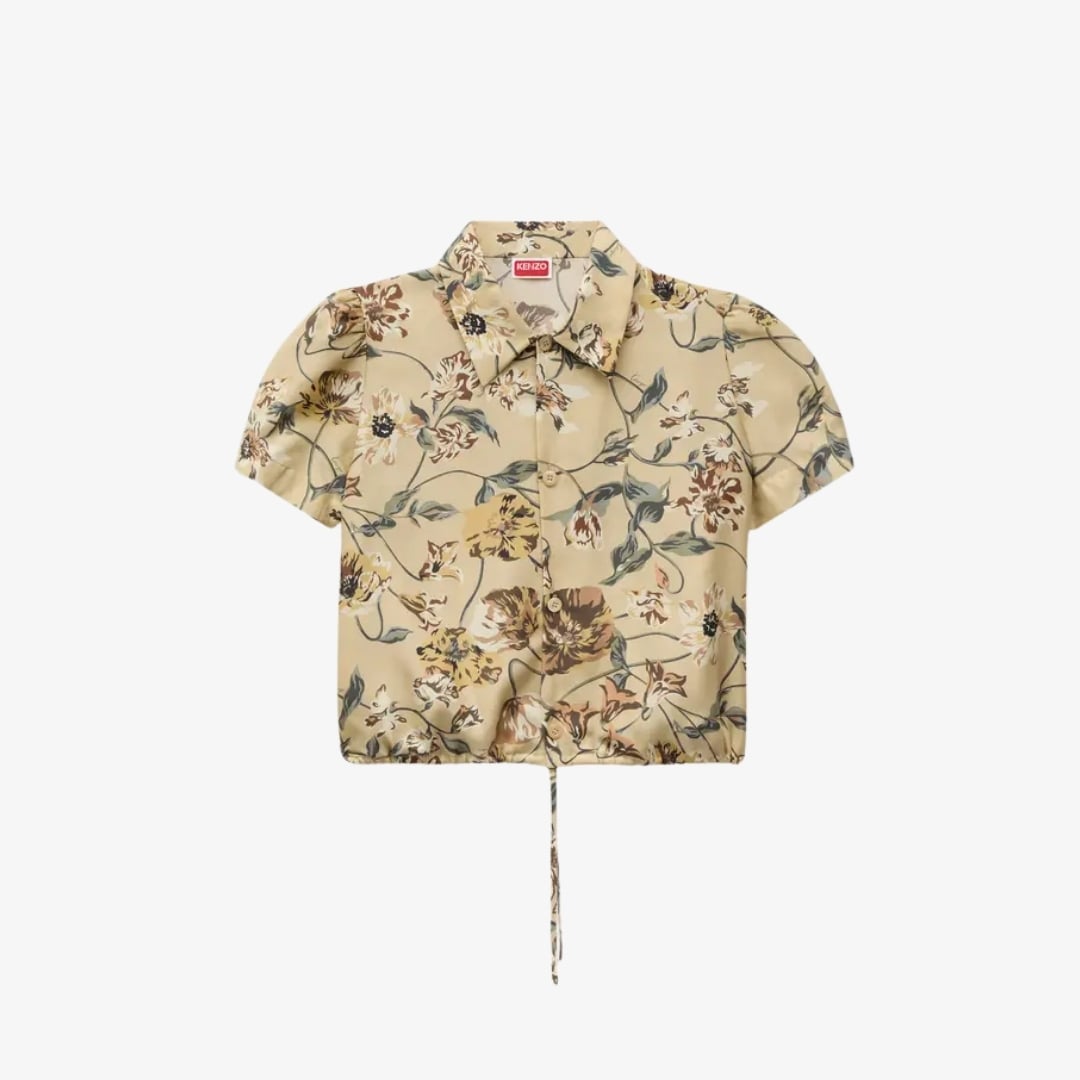 Quần Short Cạp Cao Cotton Twill Kenzo