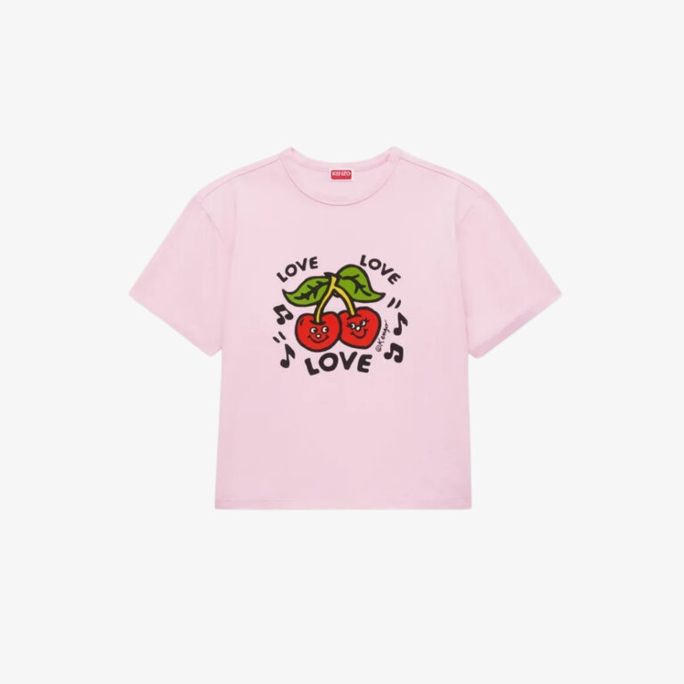 Áo Thun Dáng Rộng Kenzo Loves Chất Liệu Cotton