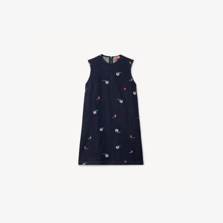 Đầm không tay ‘KENZO Ikat Flower’ bằng denim Nhật Bản