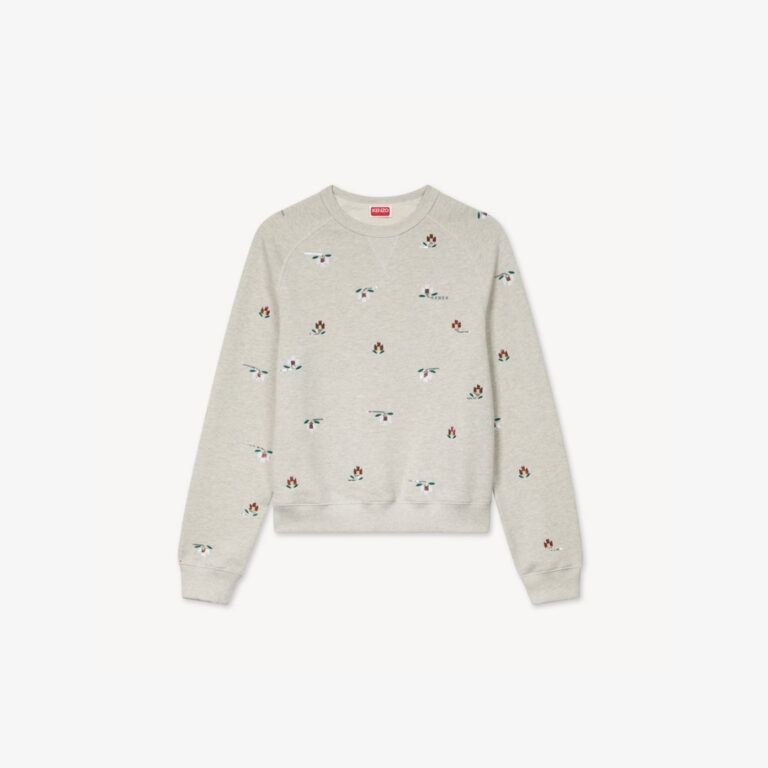 Áo sweatshirt ‘KENZO Ikat Flower’ bằng cotton