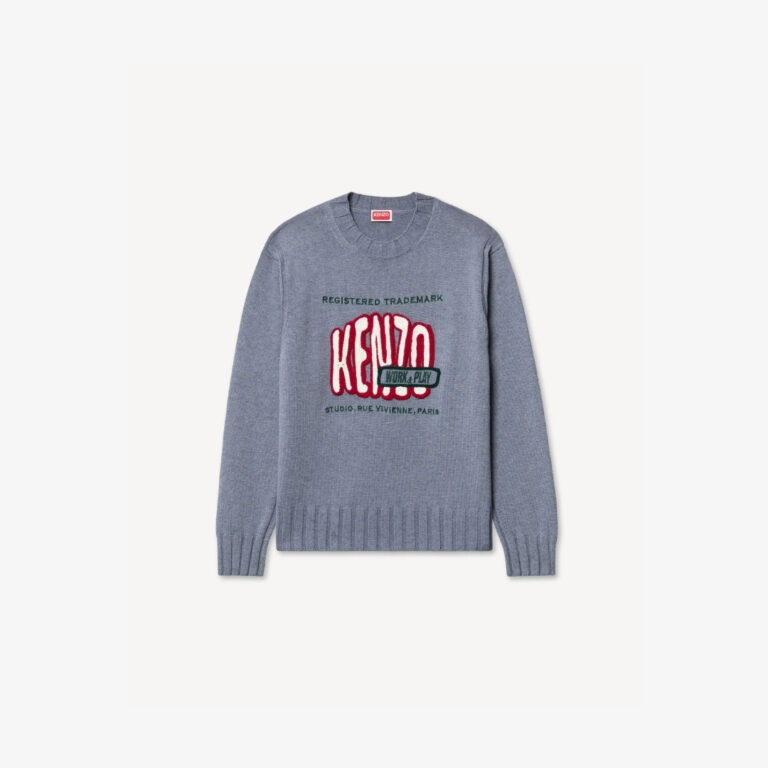 Áo len thêu ‘KENZO Work And Play’ chất liệu len và cotton