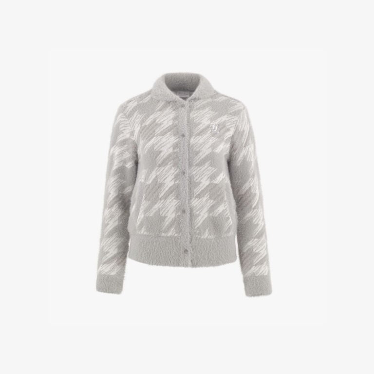 Áo Collar jacquard windproof cardigan