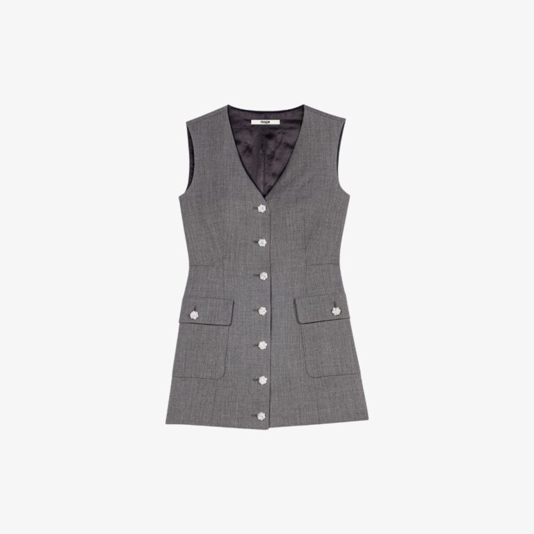 Jumpsuit Ngắn Đính Cúc