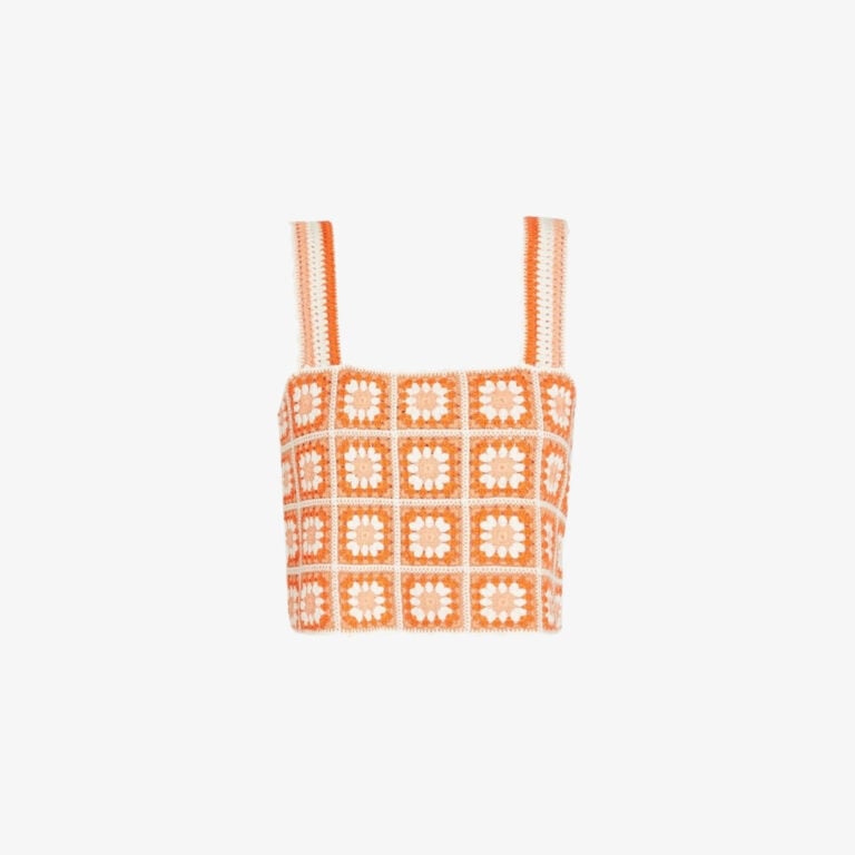 Áo croptop đan crochet