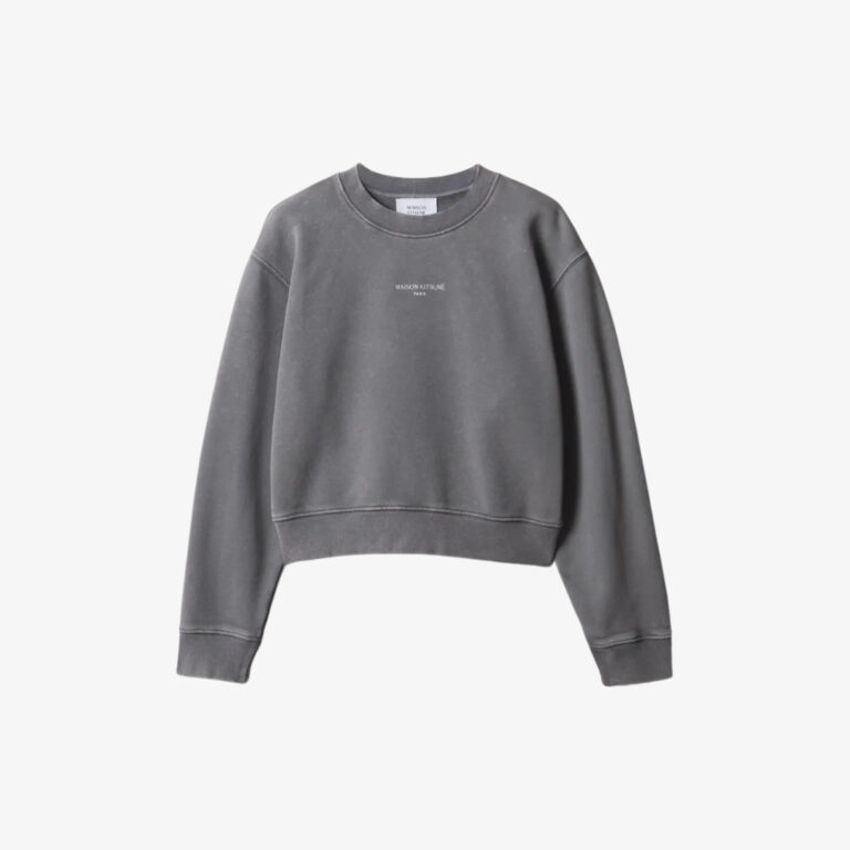 Áo Sweatshirt Nữ Maison Kitsuné Paris Dáng Crop