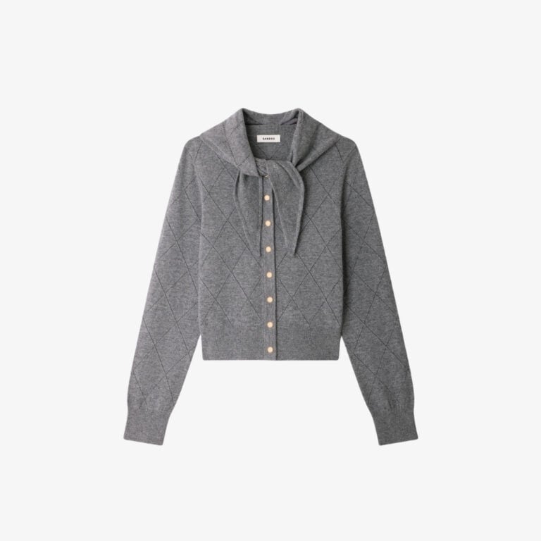 Áo Cardigan Dệt Kim Pointelle