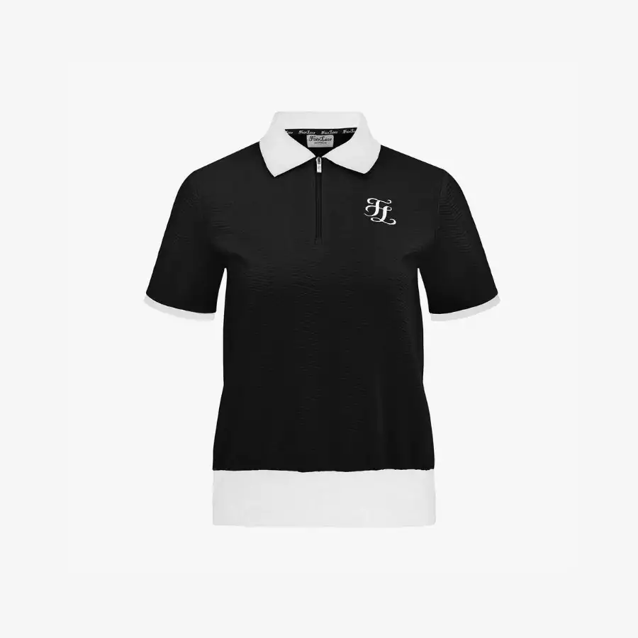 Áo Half Zip-Up Blouson T-Shirt