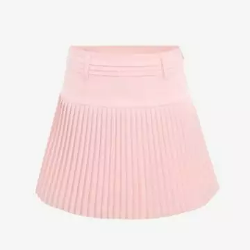 High-Waist Flare Pleats Skirt