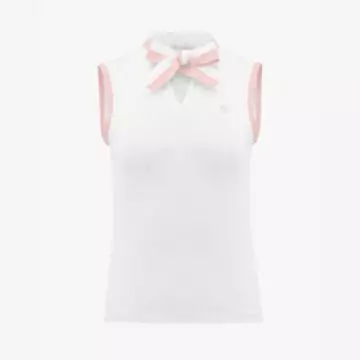 Knit Ribbon Sleeveless T-Shirt