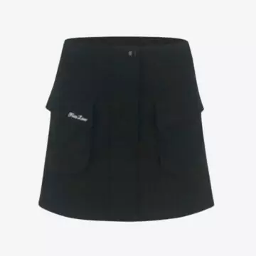 Cargo Flare High-Waist Skirt