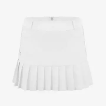 Half Pleated Skirt With Bottom Flare