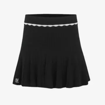 Frill Pleats Knit Skirt