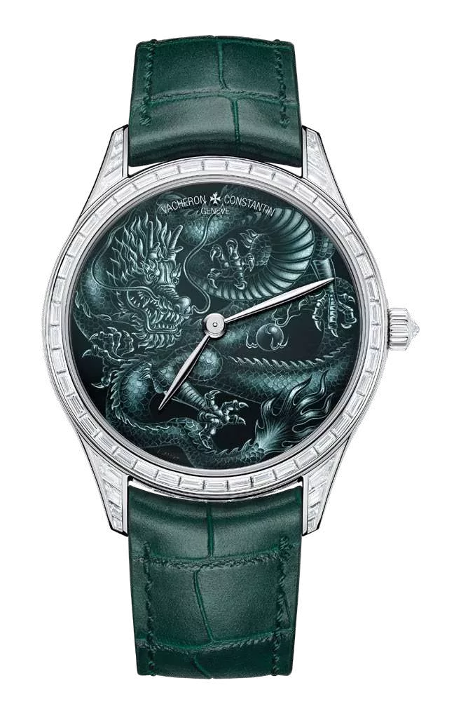 Đồng hồ tráng men Cabinotiers Grisaille nổi bật hình rồng huyền thoại 3
